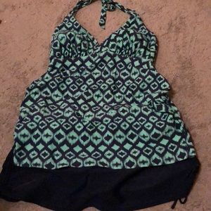 Liz Lange Ruched Maternity Tankini